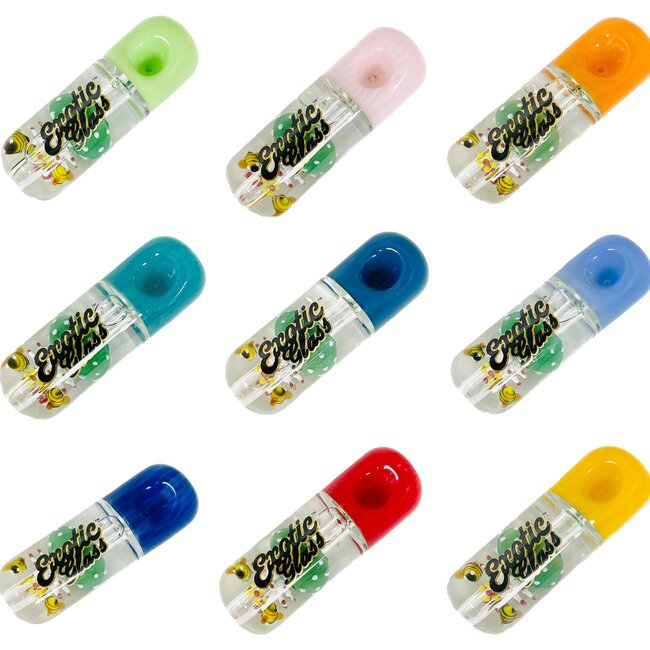 EXOTIC 4'' MUSHROOM GLYCERIN PIPE C139