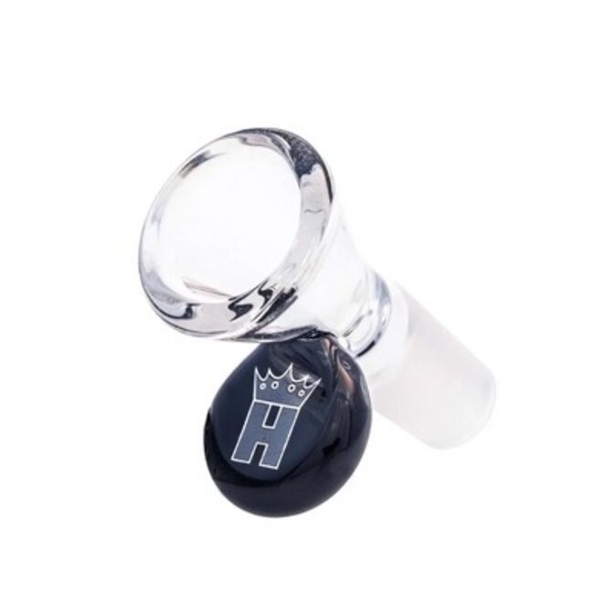 HOSS GLASS 14MM CONE BOWL W/COLORED TAB-YX12P