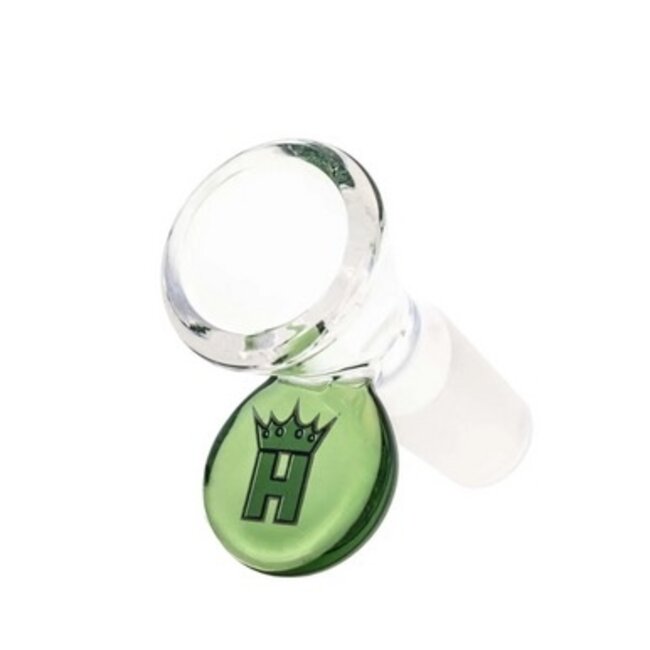 HOSS GLASS 14MM CONE BOWL W/COLORED TAB-YX12P