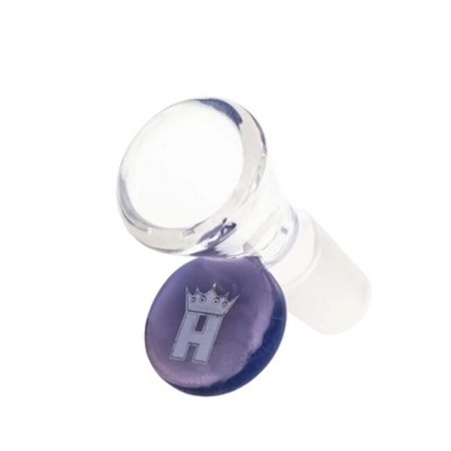 HOSS GLASS 14MM CONE BOWL W/COLORED TAB-YX12P