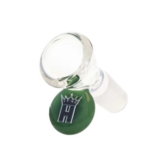 HOSS GLASS 14MM CONE BOWL W/COLORED TAB-YX12P