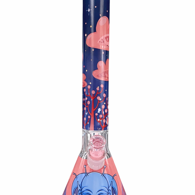 CASTLE GLASS 18'' 9MM CASTLE  GLASS ALIEN BONG CG-101