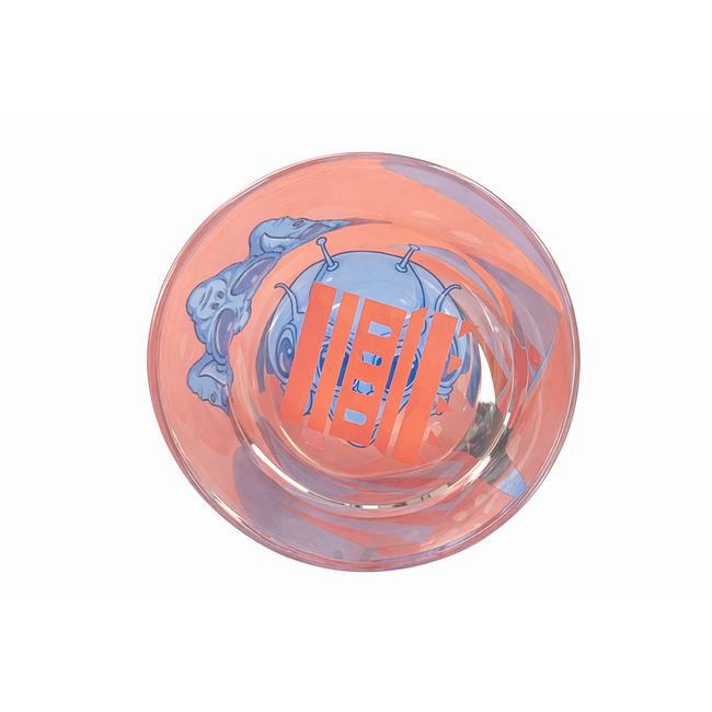 CASTLE GLASS 18'' 9MM CASTLE  GLASS ALIEN BONG CG-101