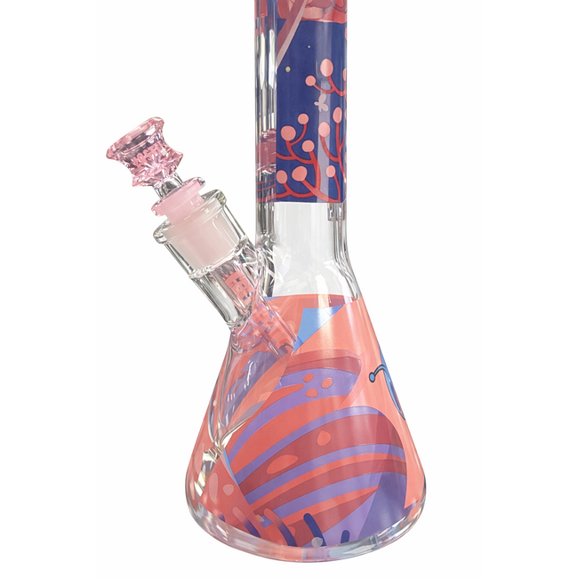 CASTLE GLASS 18'' 9MM CASTLE  GLASS ALIEN BONG CG-101