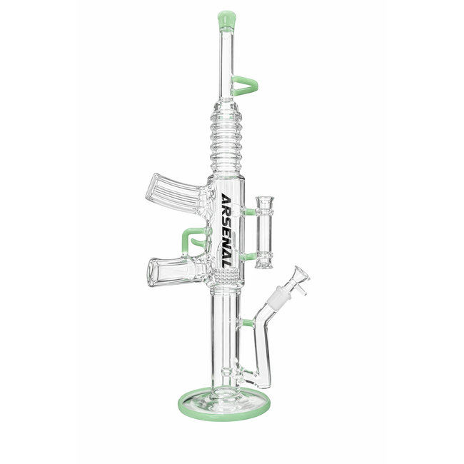 ARSENAL ARSENAL LONG PISTON GLASS BONG-MD-NB-MB1528