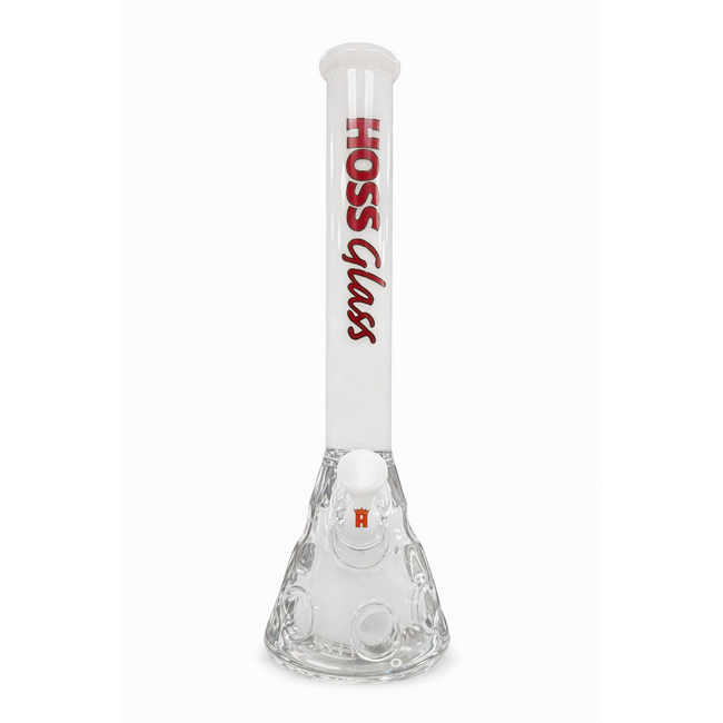 HOSS GLASS 18'' HOSS GLASS HOLEY BEAKER WITH COLORED TOP AND INNER SECTION-H150