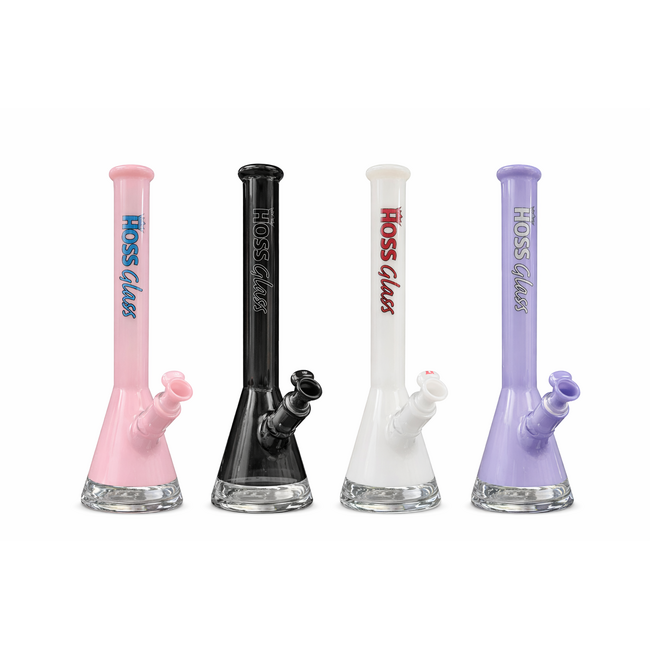 HOSS GLASS 16'' HOSS GLASS COLORED BEAKER W/WINDOW BASE  -H069