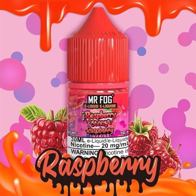 MR FOG MR FOG E-LIQUID RASPBERRY STEEZY SALT NIC