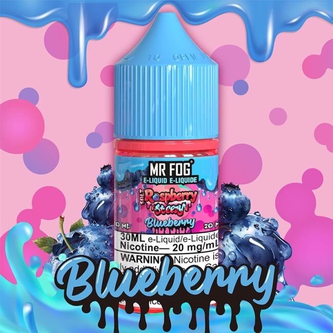 MR FOG MR FOG E-LIQUID RASPBERRY STEEZY SALT NIC