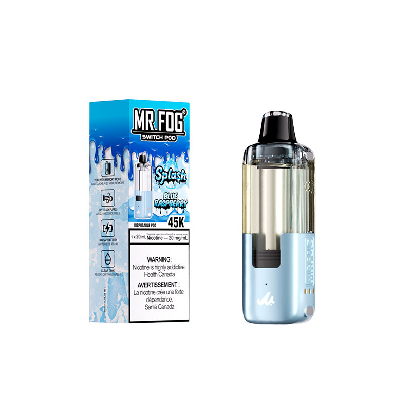 refill mr fog switch SPLASH POD 45K Indica FLAVOR:PEACH ICE US Wholesale All-In-One Disposable