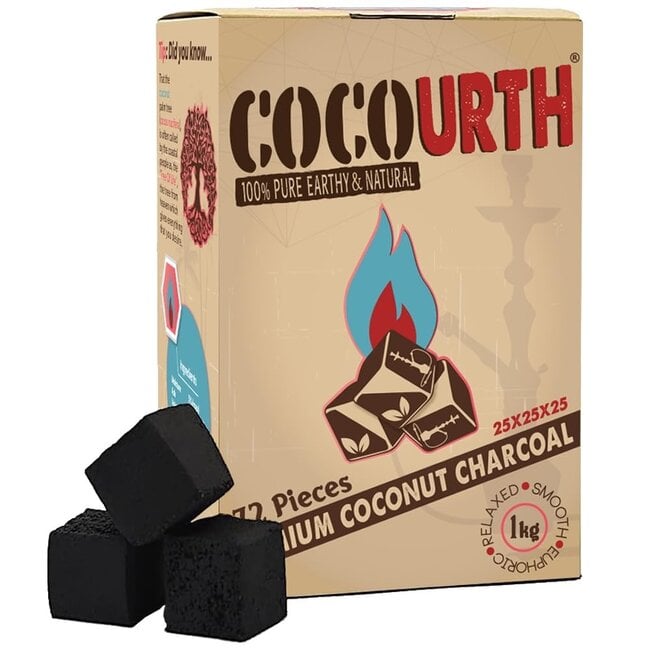 COCOURTH CUBE PREMIUM COCONUT CHARCOAL - 72CT - COCOURTH