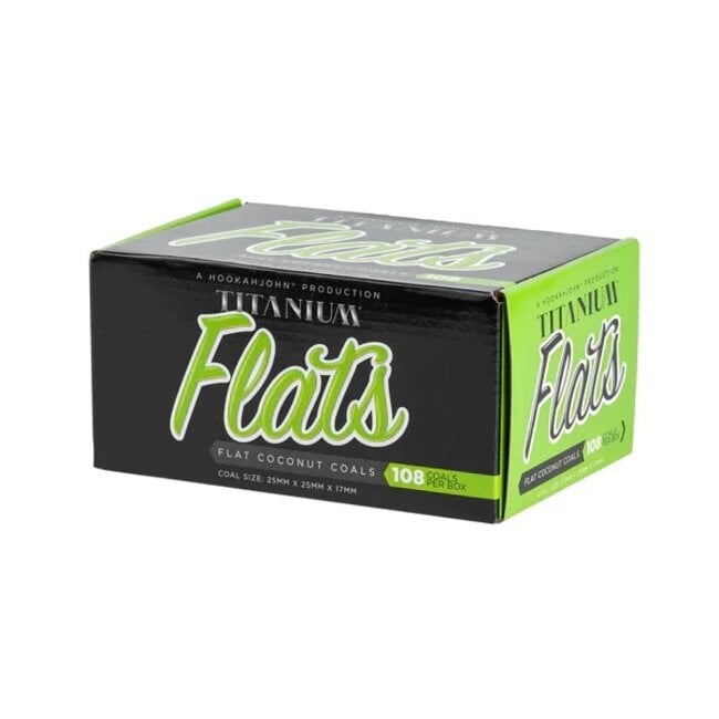 titanium TITANIUM COCONUT CHARCOAL FLATS - 108CT