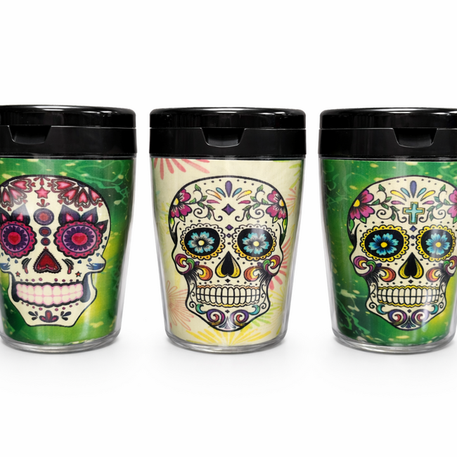 FUJIMA FUJIMA GLOW IN DARK EXTINGUISHING CAR ASHTRAY WITH SKULL -EX31