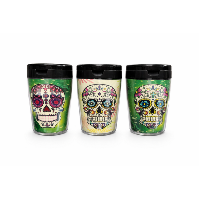 FUJIMA FUJIMA GLOW IN DARK EXTINGUISHING CAR ASHTRAY WITH SKULL -EX31