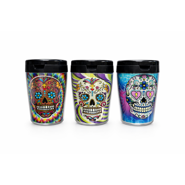 FUJIMA FUJIMA GLOW IN DARK EXTINGUISHING CAR ASHTRAY WITH SKULL -EX31