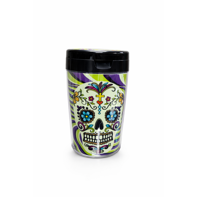 FUJIMA FUJIMA GLOW IN DARK EXTINGUISHING CAR ASHTRAY WITH SKULL -EX31