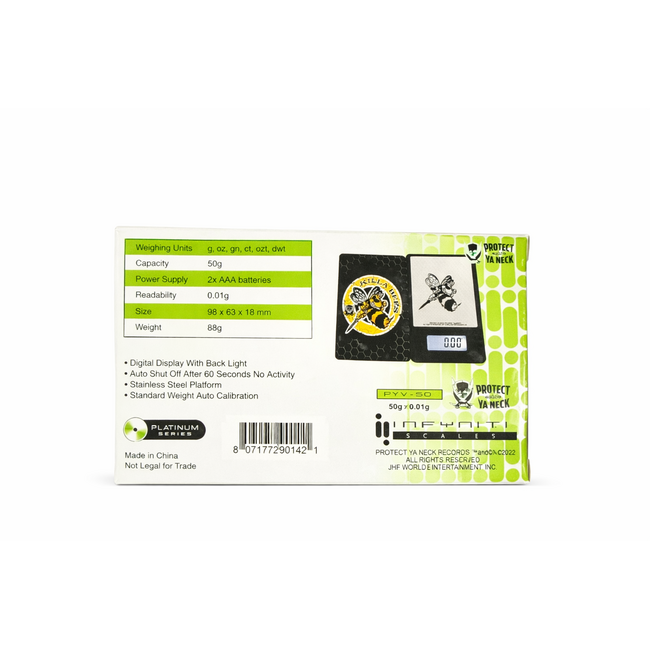 Infinity INFYNITI SCALE PROTECT YA NECK 50Gx0.01G-PYV-50