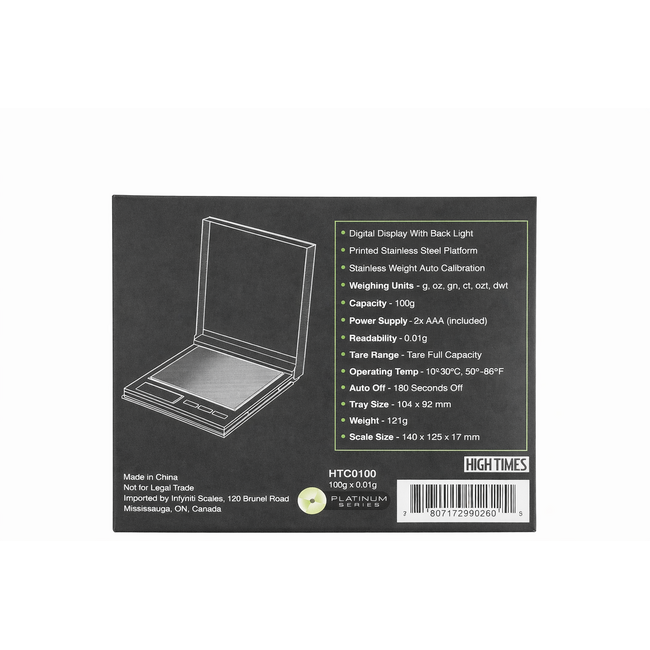 Infinity INFYNITI HIGH TIMES CD SCALE - 100G X 0.01G(HTC0100)