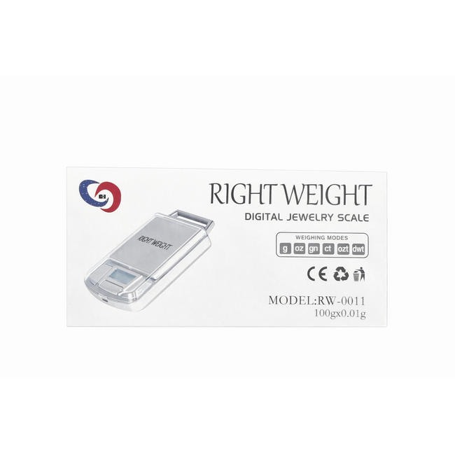 RIGHT WEIGHT RIGHT WEIGHT DIGITAL SCALE-100Gx0.01G(RW-0011)