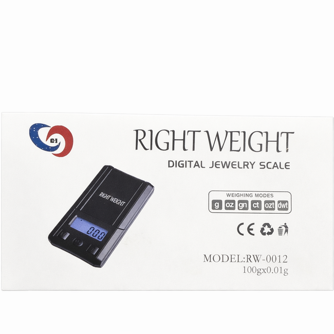 RIGHT WEIGHT RIGHT WEIGHT DIGITAL SCALE-100Gx0.01G(RAW-0012)