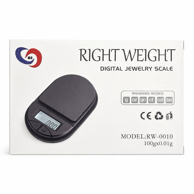 RIGHT WEIGHT RIGHT WEIGHT DIGITAL SCALE-100Gx0.01G(RAW-0010)