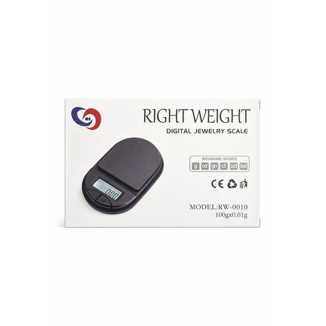 RIGHT WEIGHT RIGHT WEIGHT DIGITAL SCALE-100Gx0.01G(RAW-0010)