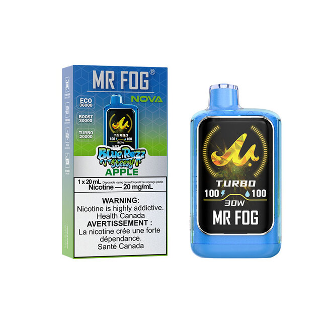 MR FOG MR FOG NOVA BLUE RAZZ STEEZY 36K DISPOSABLE
