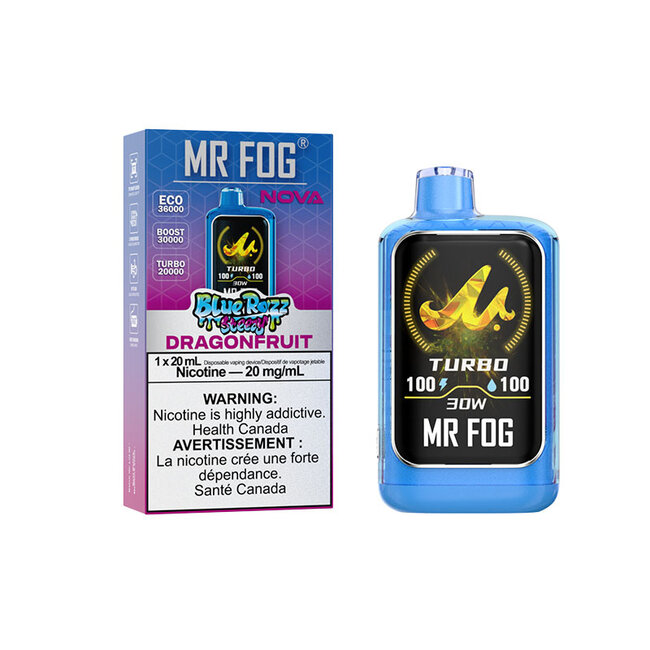 MR FOG MR FOG NOVA BLUE RAZZ STEEZY 36K DISPOSABLE