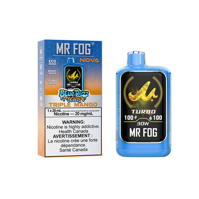 MR FOG MR FOG NOVA BLUE RAZZ STEEZY 36K DISPOSABLE
