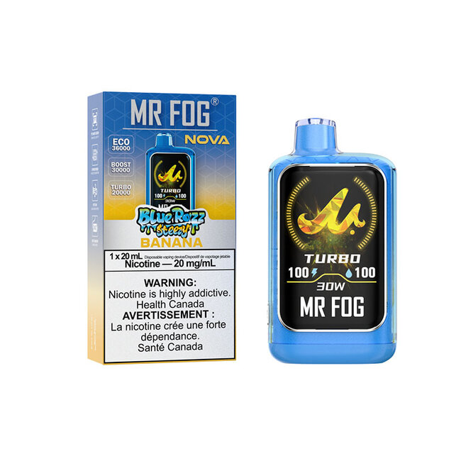 MR FOG MR FOG NOVA BLUE RAZZ STEEZY 36K DISPOSABLE