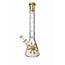 JUICY J 16'' JUICY J GOLD GEOMETRIC FLOW BEAKER BONG-JJ244