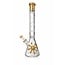 JUICY J 16'' JUICY J GOLD GEOMETRIC FLOW BEAKER BONG-JJ244