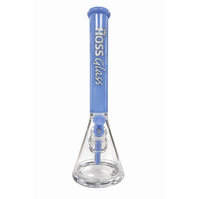 HOSS GLASS 18'' HOSS GLASS THICK  BEAKER W/COLORED TOP-H151