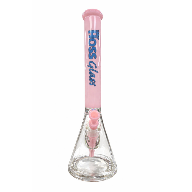 HOSS GLASS 18'' HOSS GLASS THICK  BEAKER W/COLORED TOP-H151