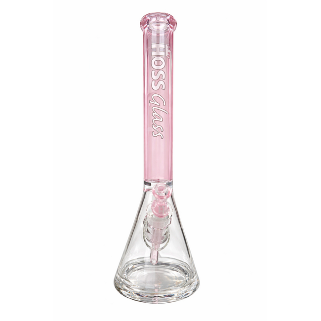 HOSS GLASS 18'' HOSS GLASS THICK  BEAKER W/COLORED TOP-H151