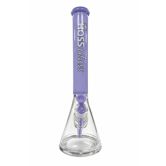 HOSS GLASS 18'' HOSS GLASS THICK  BEAKER W/COLORED TOP-H151