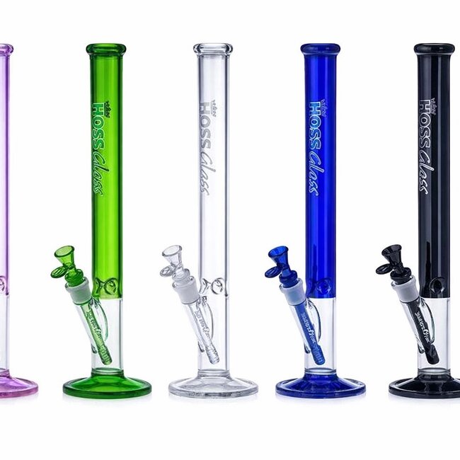 HOSS GLASS 16'' HOSS GLASS DIAMETER COLORED STRAIGHT W/WINDOW BASE  -H071