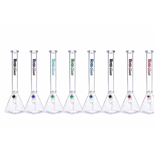 HOSS GLASS 18'' HOSS GLASS PYRAMID BASE BEAKER-H055