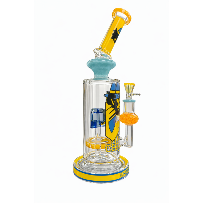CHEECH GLASS 12'' CHEECH CLASSIC HIGH TIME TUBE YELLOW -CHE-359