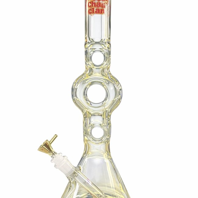 CHEECH & CHONG CHEECH & CHONG GLASS 16" TALL COLOUR CHANGE MOE MONEY TUBE TRIPLE DONUT-CC116CC