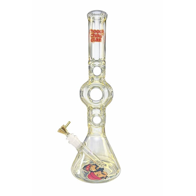 CHEECH & CHONG CHEECH & CHONG GLASS 16" TALL COLOUR CHANGE MOE MONEY TUBE TRIPLE DONUT-CC116CC