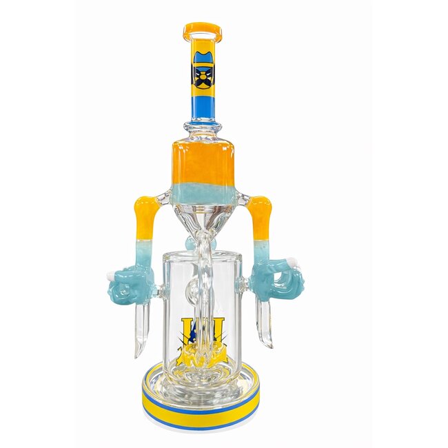 CHEECH GLASS 13.5'' MASKED CHEECH TOKER TUBE-CHE-364