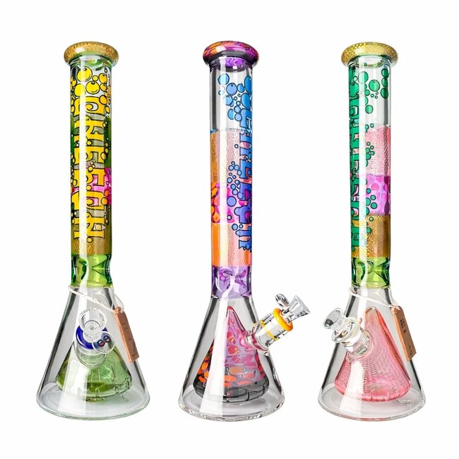 CHEECH GLASS 17'' MULTI COLOUR BEAKER IN BEAKER CHE-244