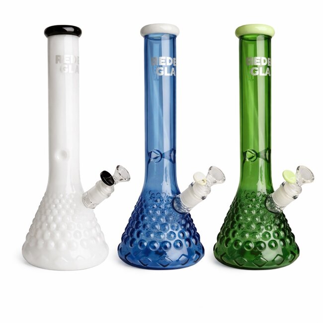 RED EYE GLASS RED EYE 15" TALL BEAKER BASE WATER PIPE-REG078