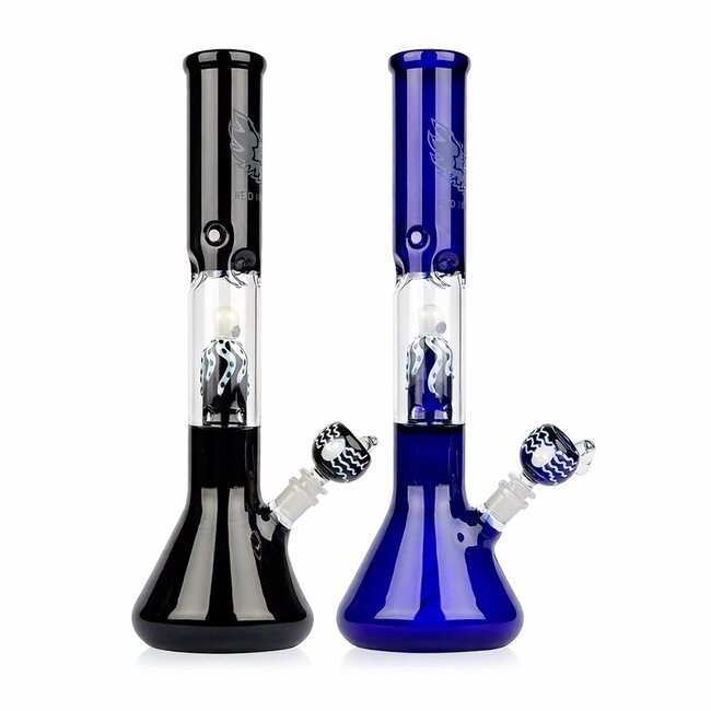 RED EYE GLASS RED EYE GLASS 17" TALL  OCTOPUS PERC BEAKER -9930