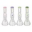 CRYSTAL GLASS 15''  BEAKER BASE ICE PINCH WITH MATRIX PERC  C4058