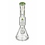CRYSTAL GLASS 15''  BEAKER BASE ICE PINCH WITH MATRIX PERC  C4058