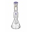 CRYSTAL GLASS 15''  BEAKER BASE ICE PINCH WITH MATRIX PERC  C4058