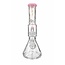 CRYSTAL GLASS 15''  BEAKER BASE ICE PINCH WITH MATRIX PERC  C4058