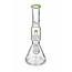 CRYSTAL GLASS 15''  BEAKER BASE ICE PINCH WITH MATRIX PERC  C4058